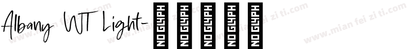 Albany WT Light字体转换